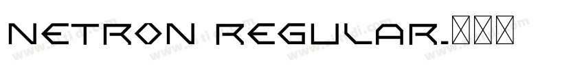 Netron Regular字体转换